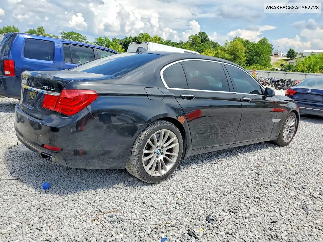 2010 BMW 750 Li VIN: WBAKB8C5XACY62728 Lot: 61404236