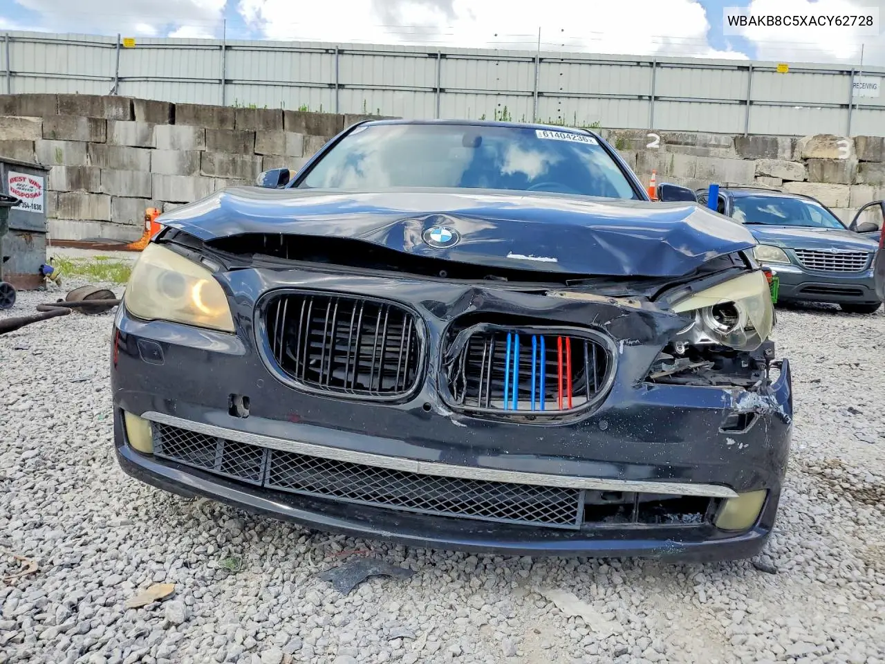 2010 BMW 750 Li VIN: WBAKB8C5XACY62728 Lot: 61404236