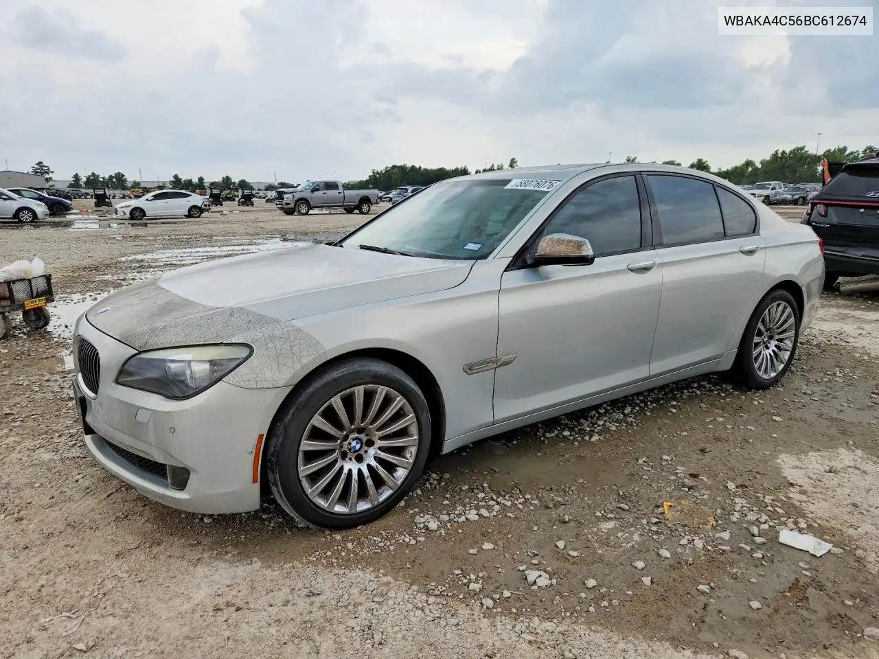 2011 BMW 740 I VIN: WBAKA4C56BC612674 Lot: 58076076