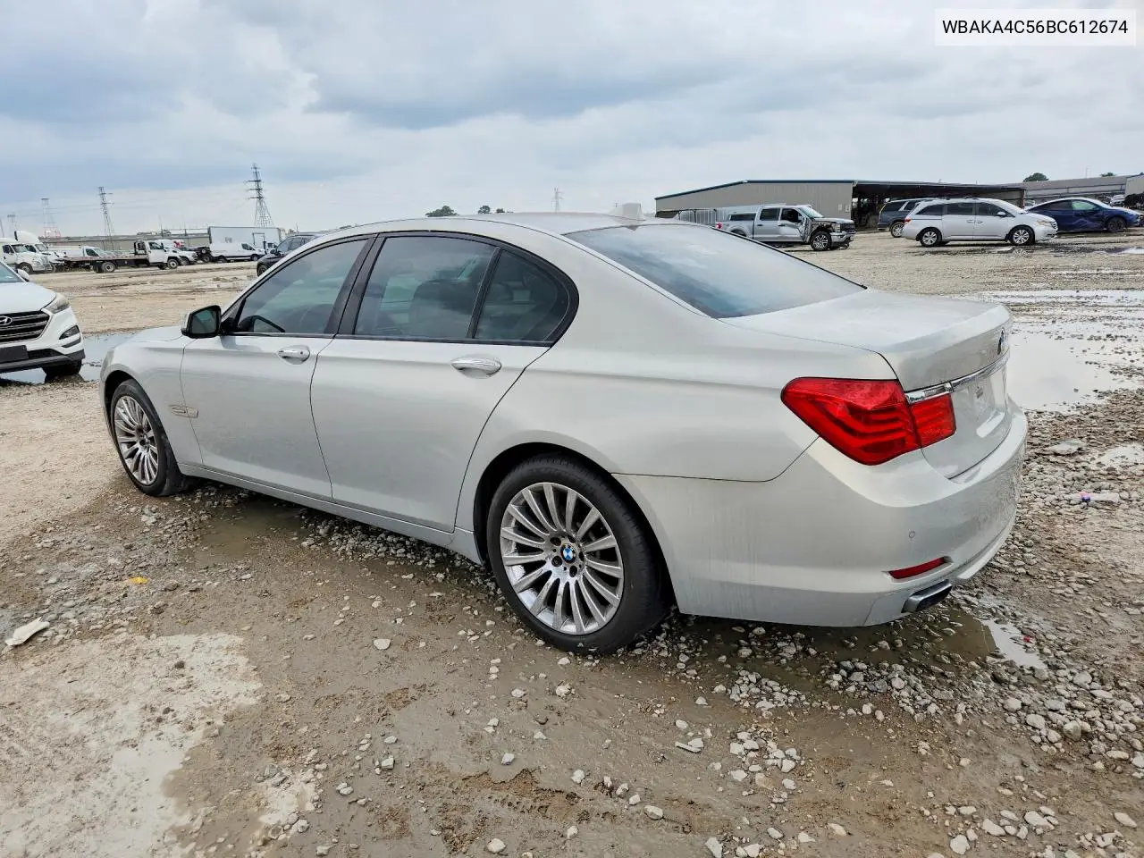2011 BMW 740 I VIN: WBAKA4C56BC612674 Lot: 58076076