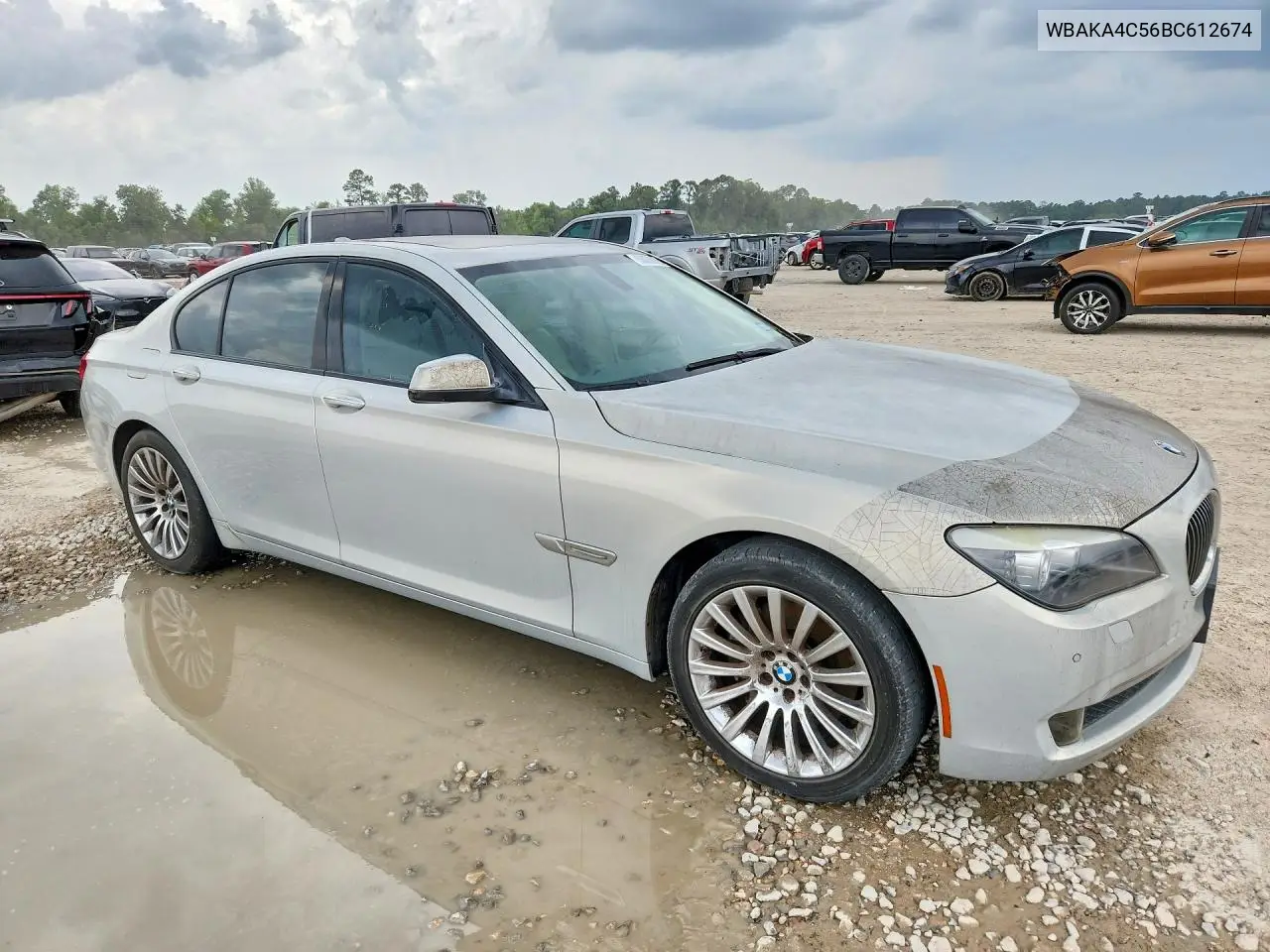 2011 BMW 740 I VIN: WBAKA4C56BC612674 Lot: 58076076