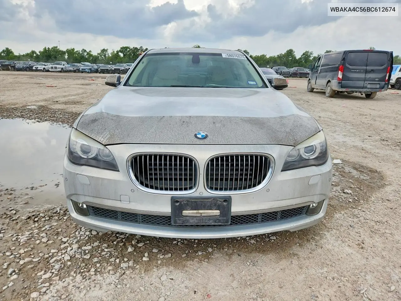 2011 BMW 740 I VIN: WBAKA4C56BC612674 Lot: 58076076