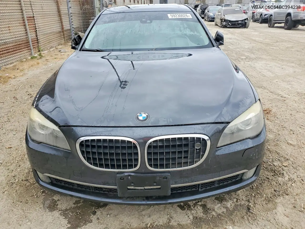 2011 BMW 750 Xi VIN: WBAKC6C54BC394238 Lot: 59230026