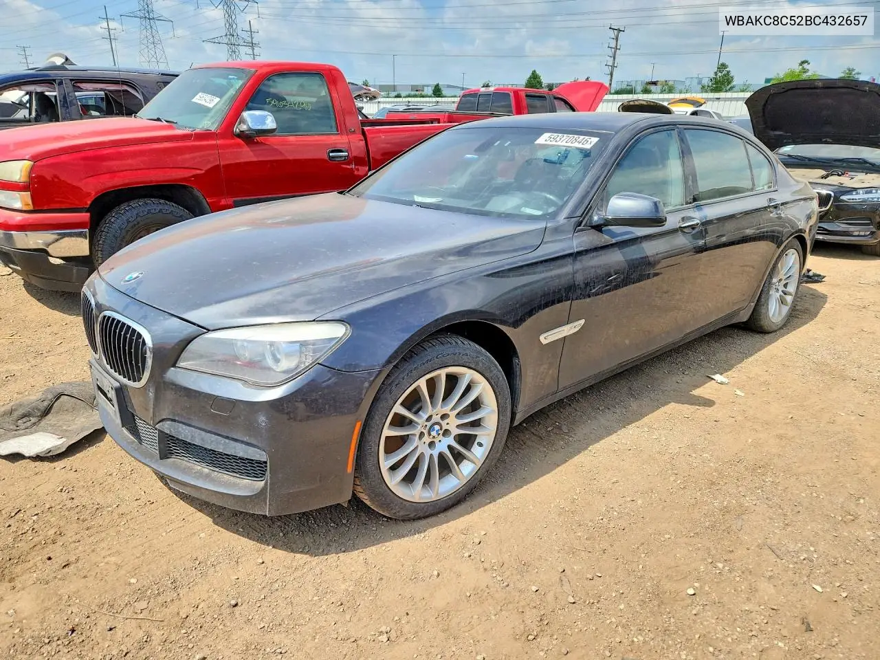 2011 BMW 750 Lxi VIN: WBAKC8C52BC432657 Lot: 59370846