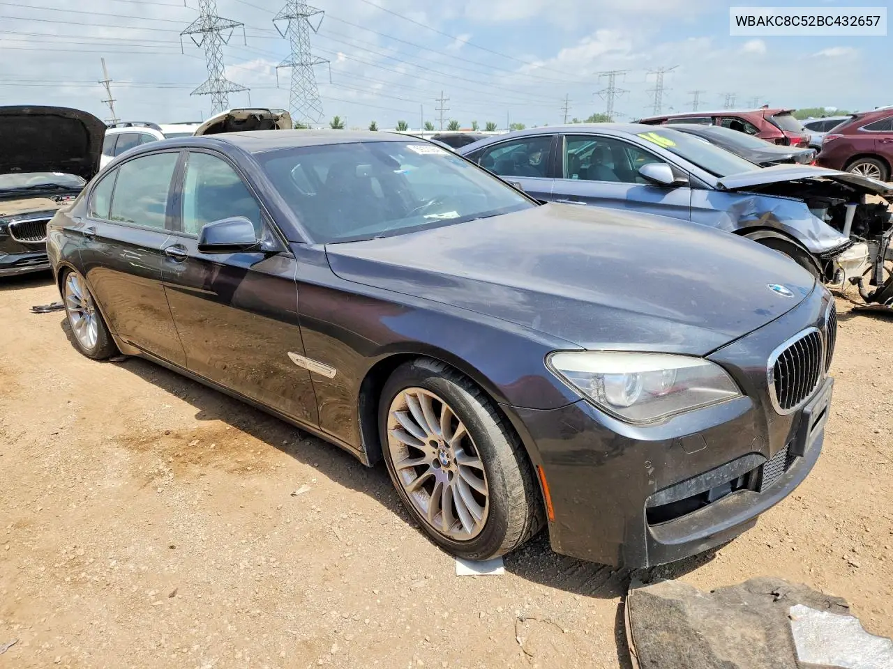 2011 BMW 750 Lxi VIN: WBAKC8C52BC432657 Lot: 59370846
