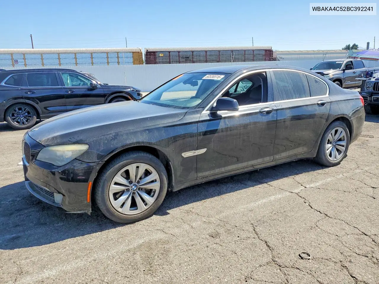 2011 BMW 740 I VIN: WBAKA4C52BC392241 Lot: 60536516