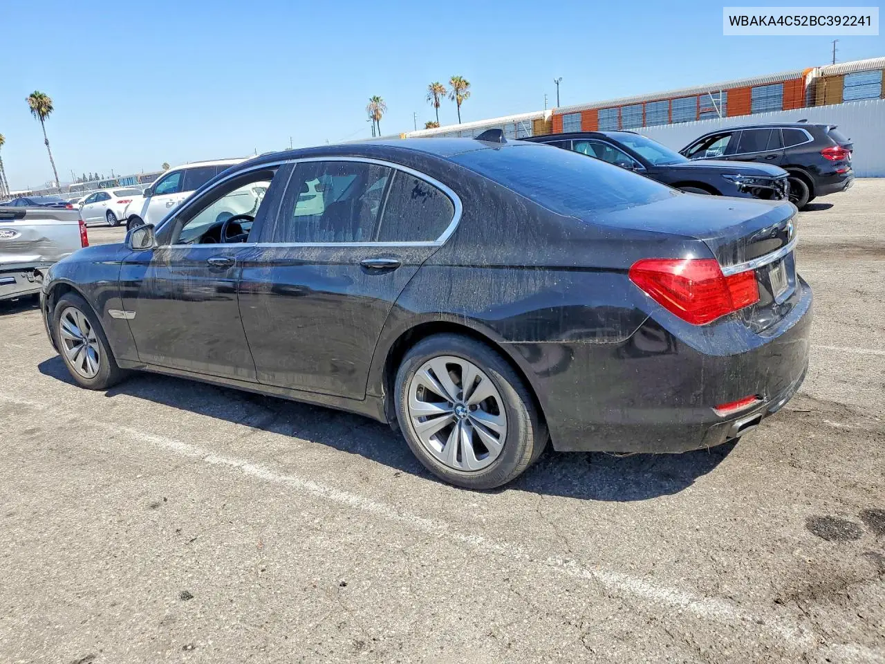 2011 BMW 740 I VIN: WBAKA4C52BC392241 Lot: 60536516