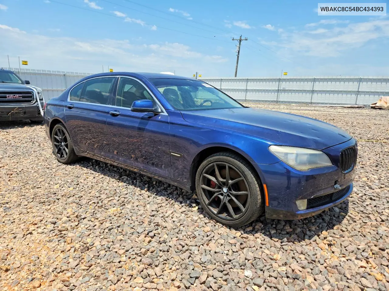 2011 BMW 750 Lxi VIN: WBAKC8C54BC434393 Lot: 60634336