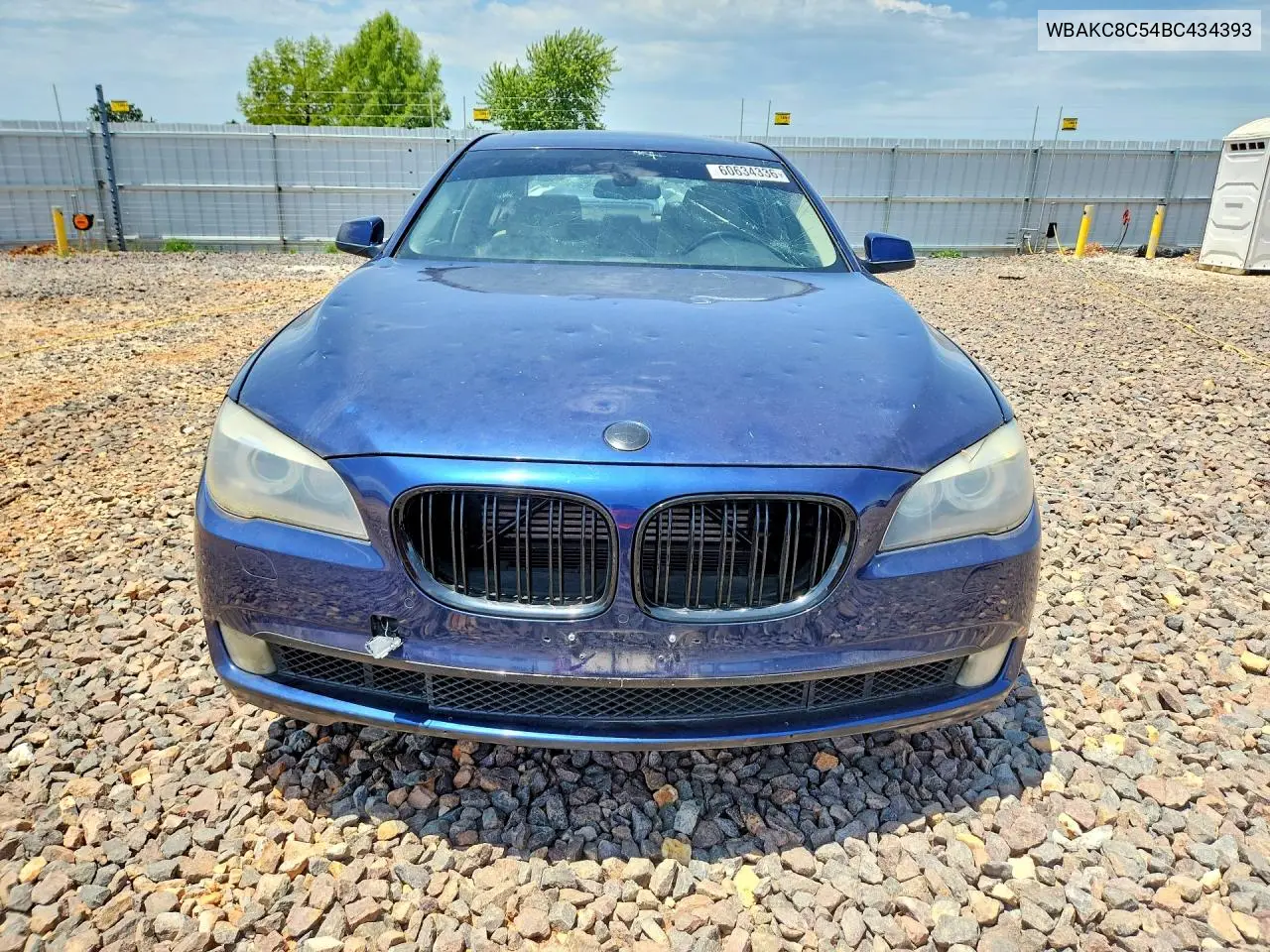 2011 BMW 750 Lxi VIN: WBAKC8C54BC434393 Lot: 60634336