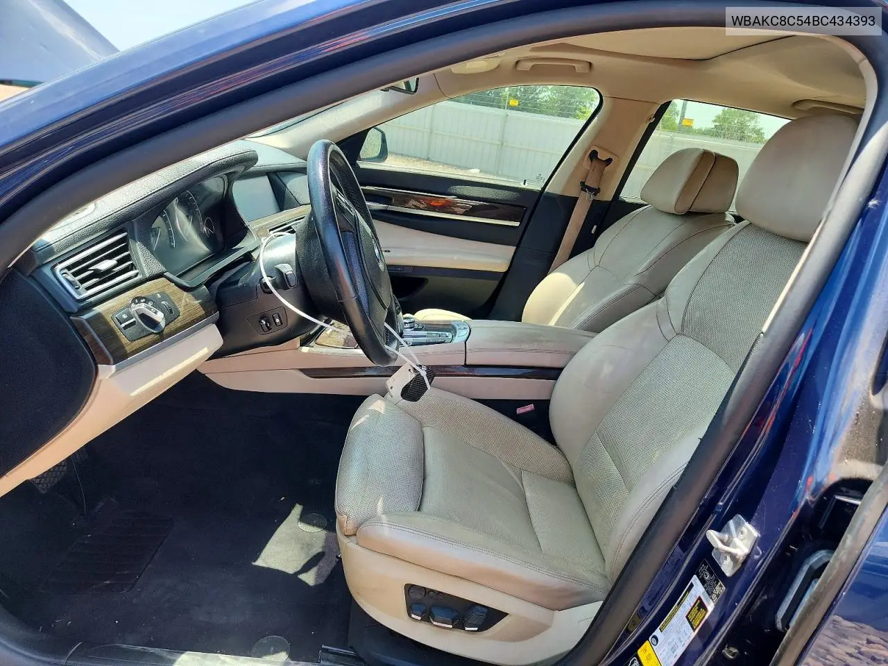 2011 BMW 750 Lxi VIN: WBAKC8C54BC434393 Lot: 60634336