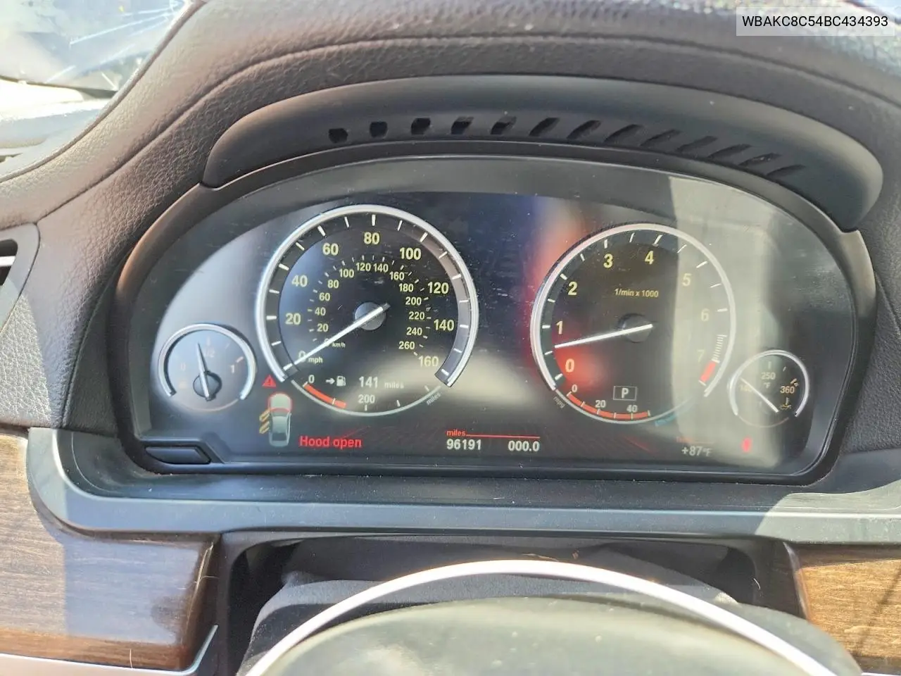 2011 BMW 750 Lxi VIN: WBAKC8C54BC434393 Lot: 60634336