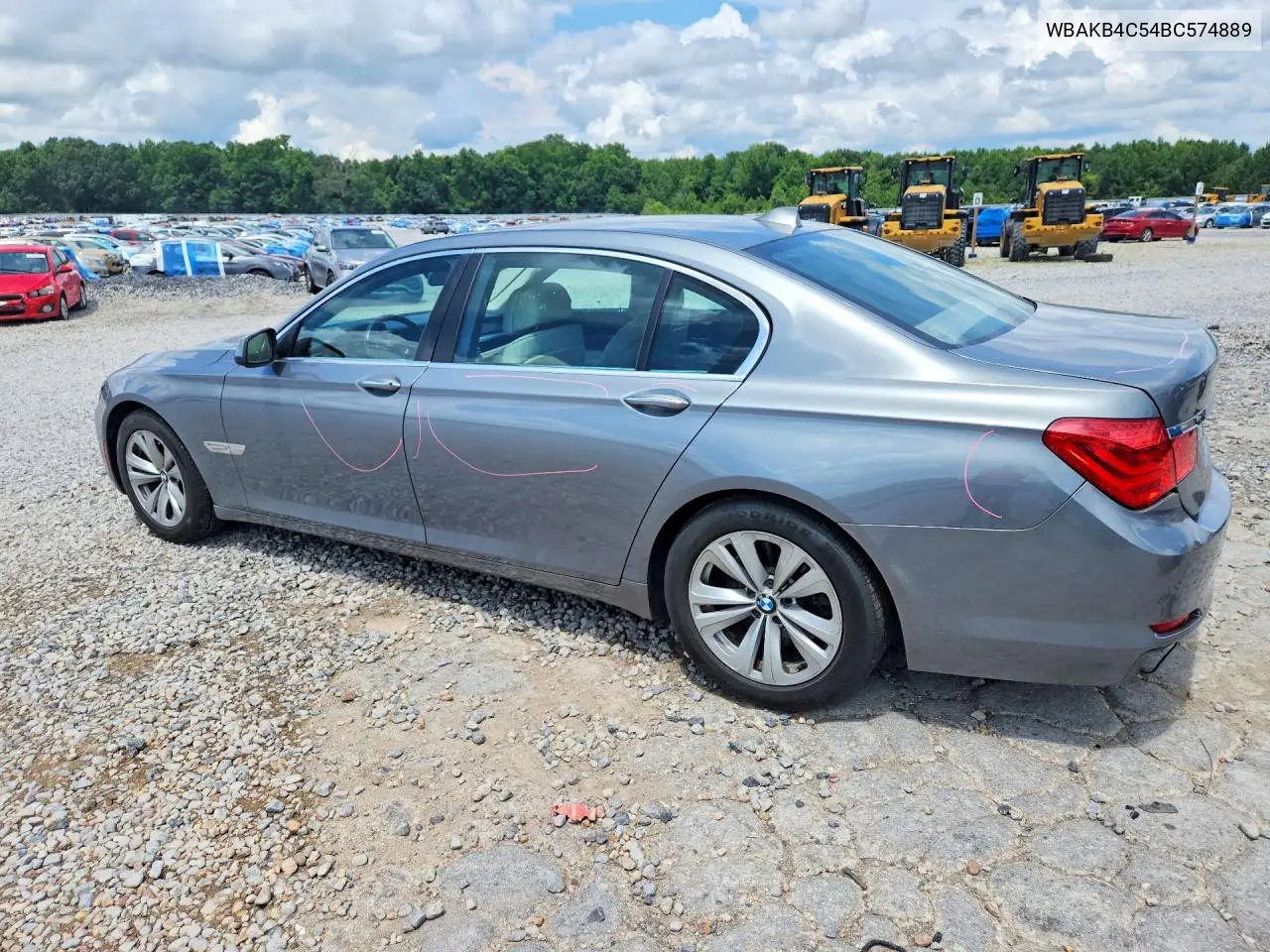 2011 BMW 740 Li VIN: WBAKB4C54BC574889 Lot: 60634486