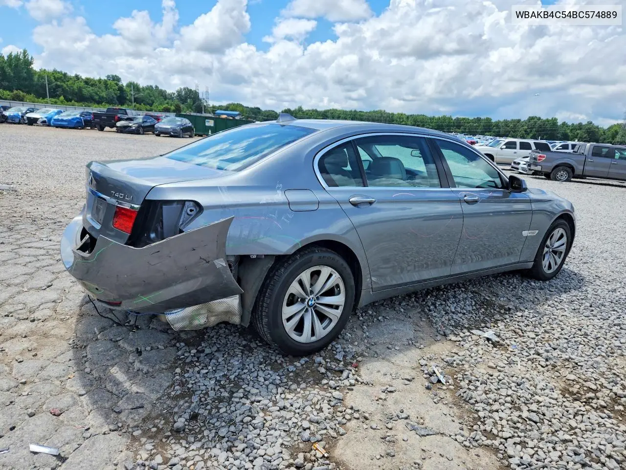 2011 BMW 740 Li VIN: WBAKB4C54BC574889 Lot: 60634486