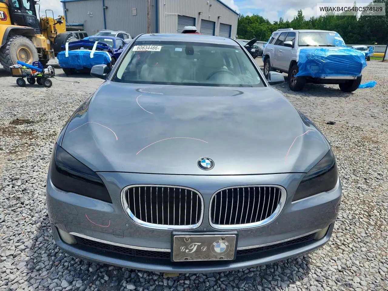 2011 BMW 740 Li VIN: WBAKB4C54BC574889 Lot: 60634486