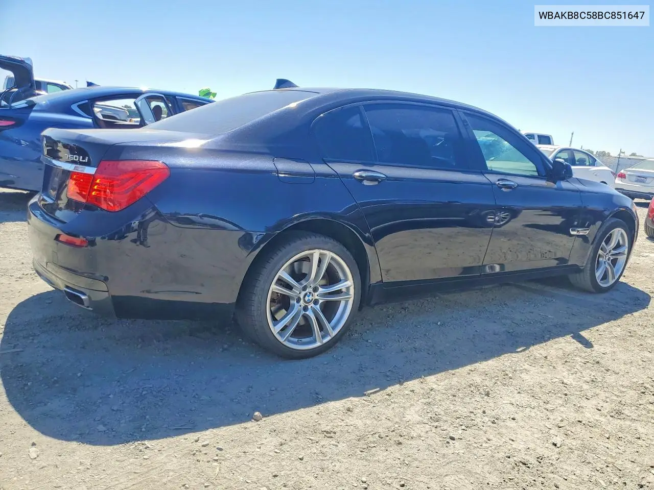 2011 BMW 750 Li VIN: WBAKB8C58BC851647 Lot: 61154526