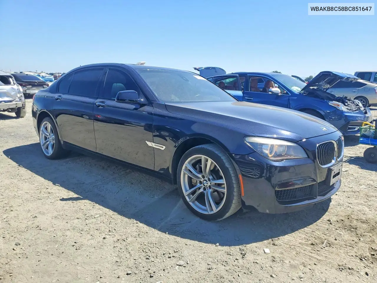 2011 BMW 750 Li VIN: WBAKB8C58BC851647 Lot: 61154526