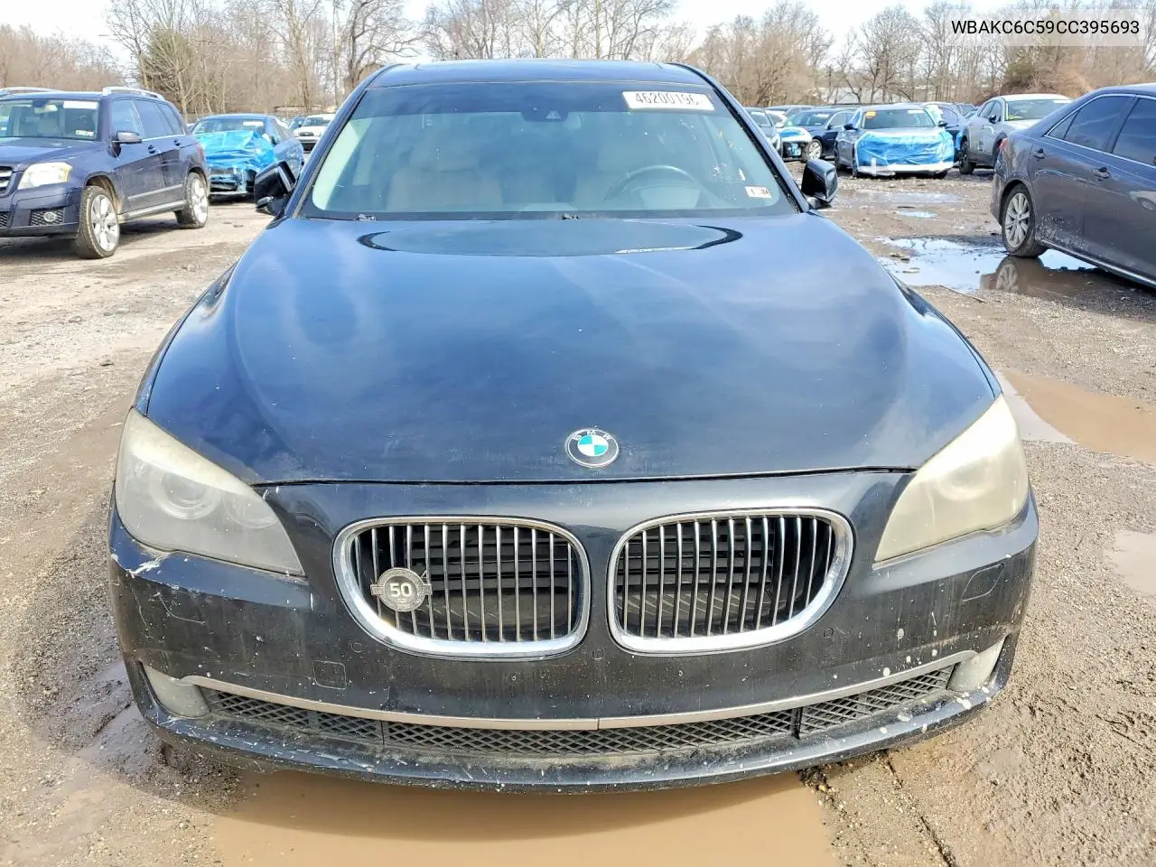 2012 BMW 750 Xi VIN: WBAKC6C59CC395693 Lot: 46200196
