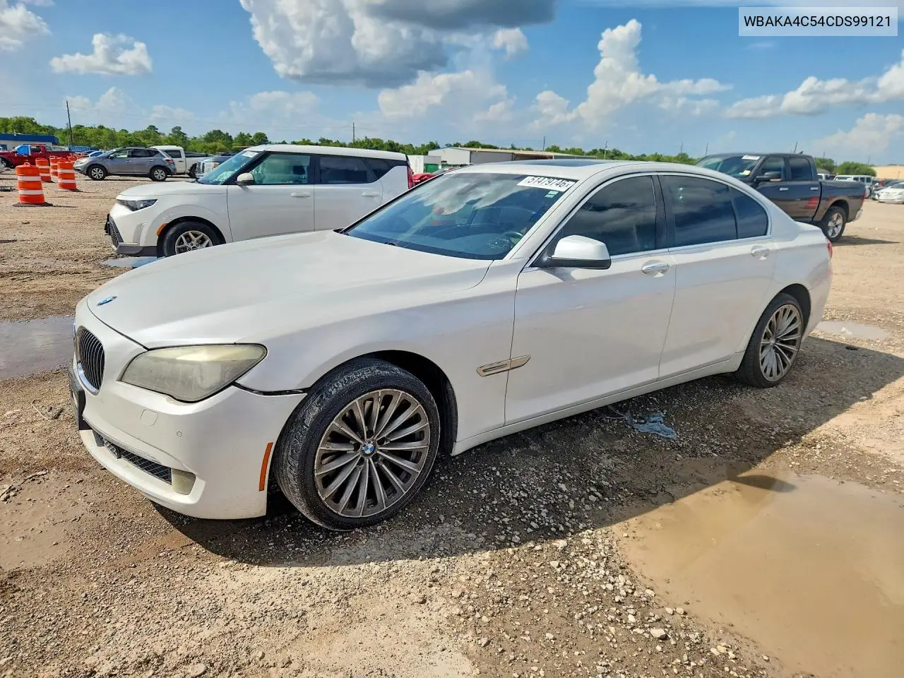 2012 BMW 740 I VIN: WBAKA4C54CDS99121 Lot: 51479746