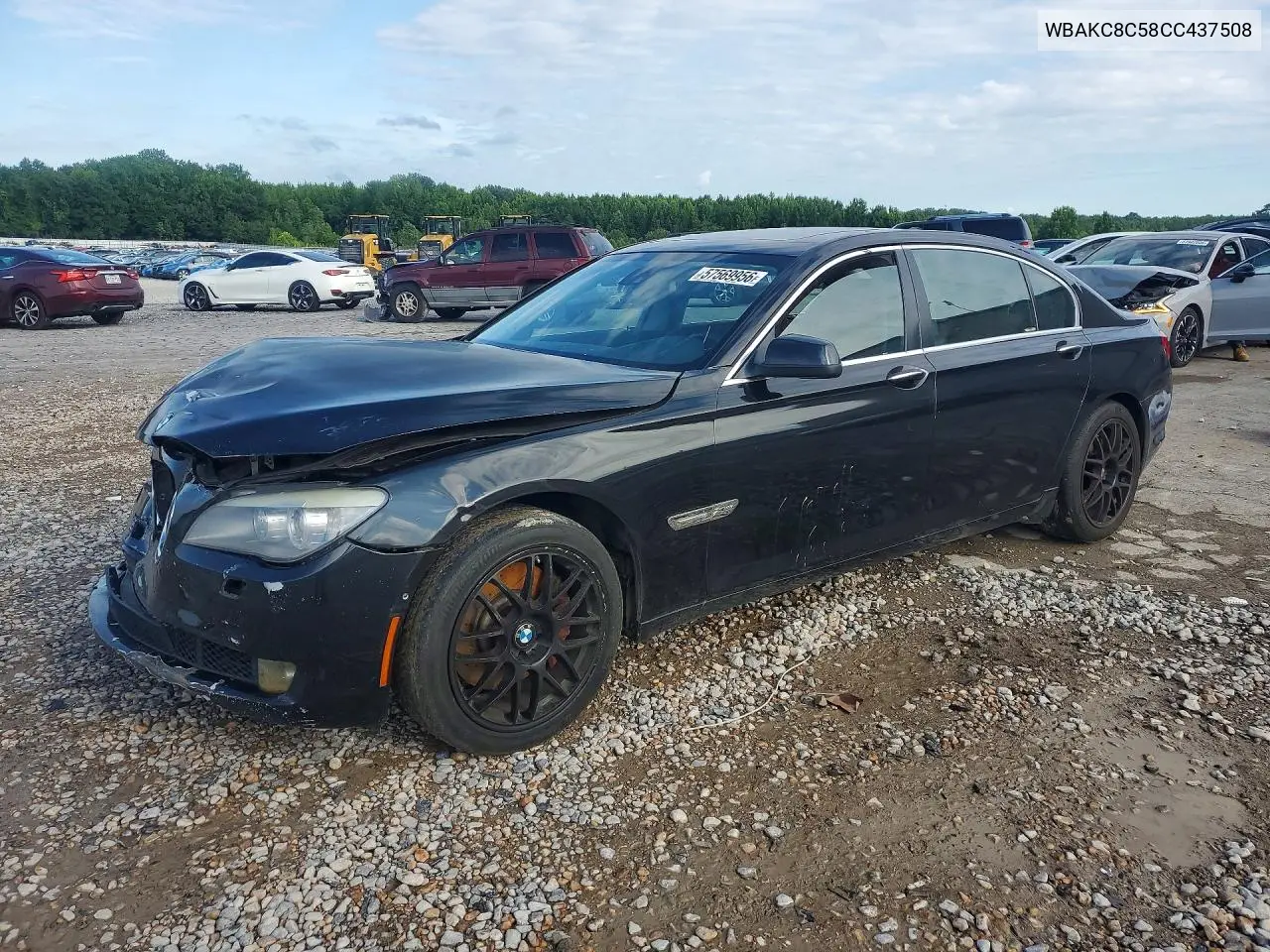 2012 BMW 750 Lxi VIN: WBAKC8C58CC437508 Lot: 57569956