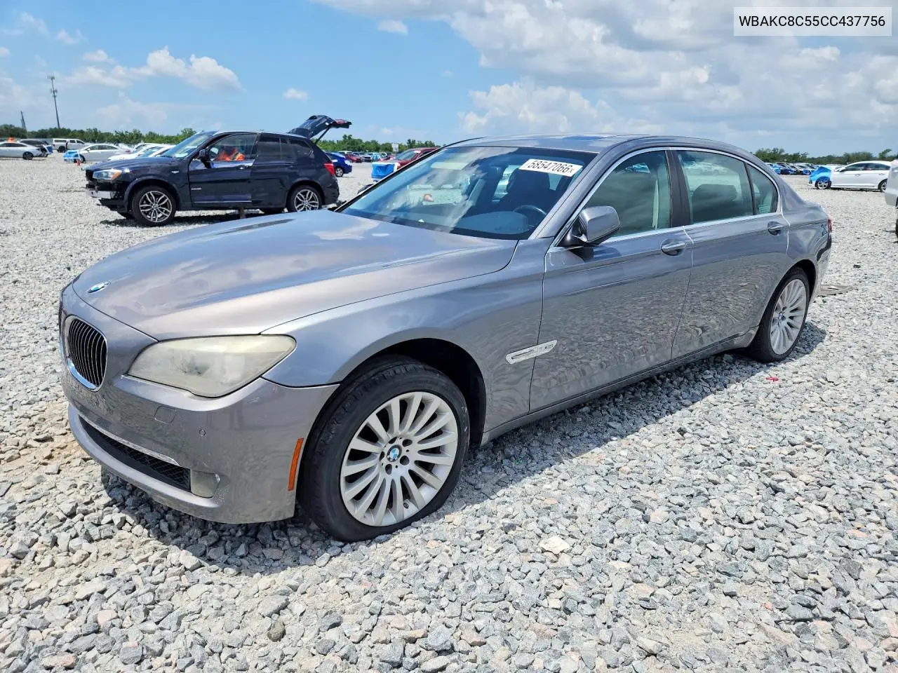 2012 BMW 750 Lxi VIN: WBAKC8C55CC437756 Lot: 58547066
