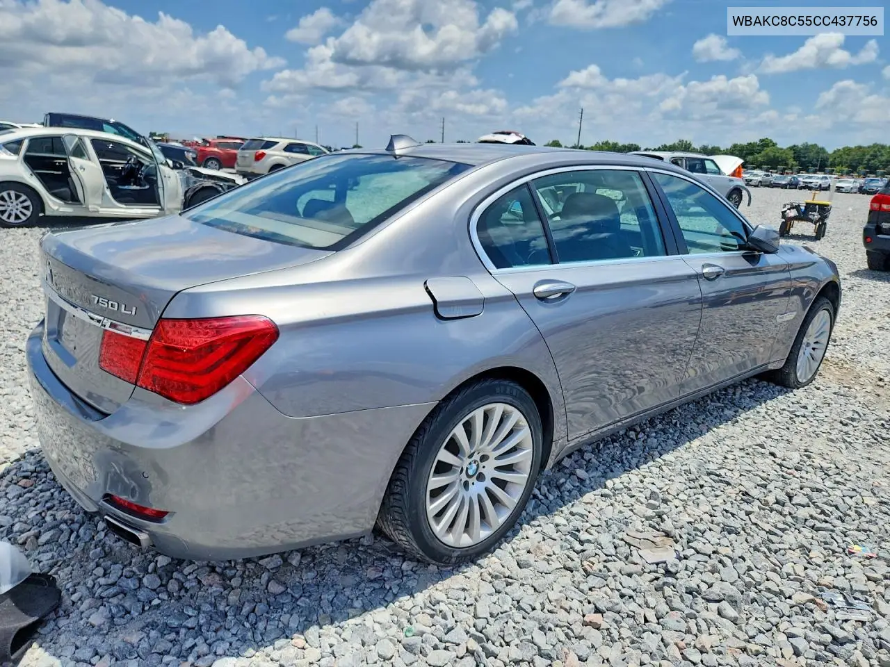 2012 BMW 750 Lxi VIN: WBAKC8C55CC437756 Lot: 58547066