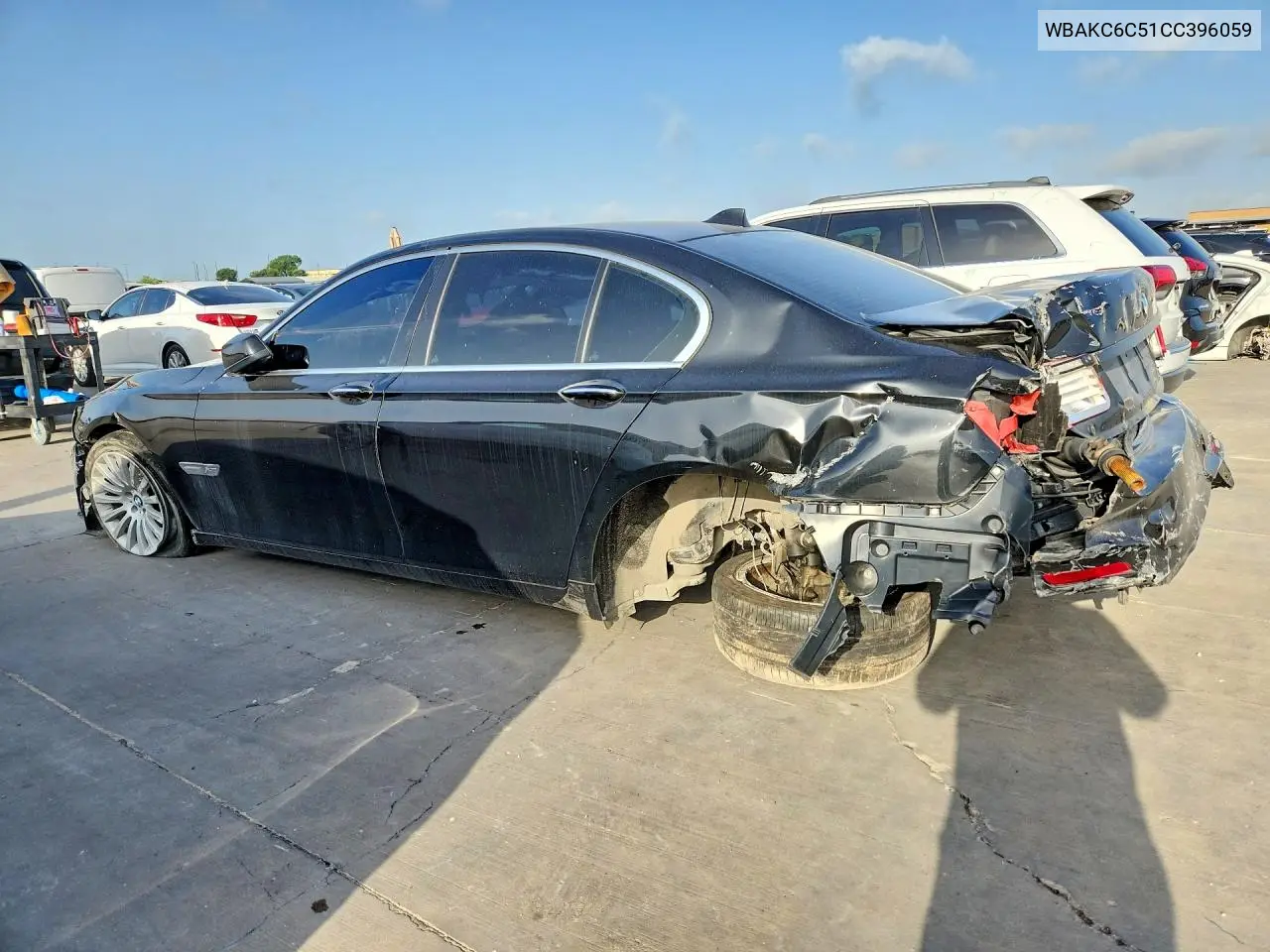 2012 BMW 750 Xi VIN: WBAKC6C51CC396059 Lot: 59221656