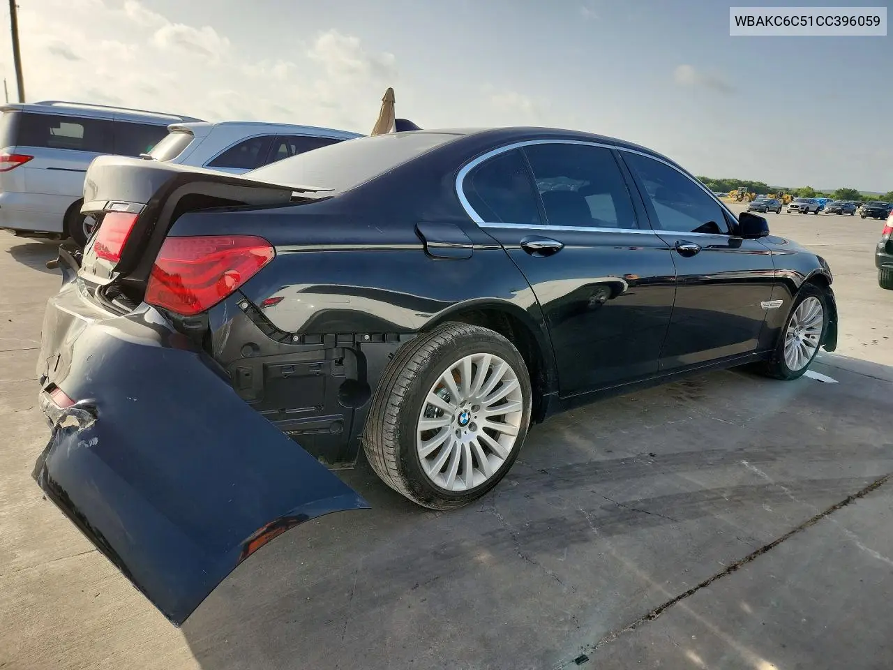2012 BMW 750 Xi VIN: WBAKC6C51CC396059 Lot: 59221656