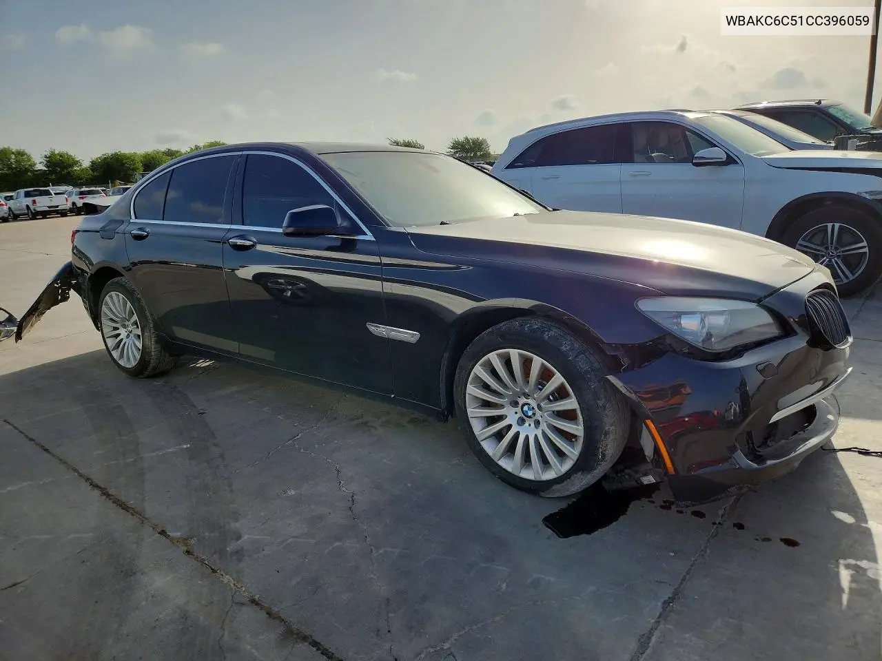 2012 BMW 750 Xi VIN: WBAKC6C51CC396059 Lot: 59221656