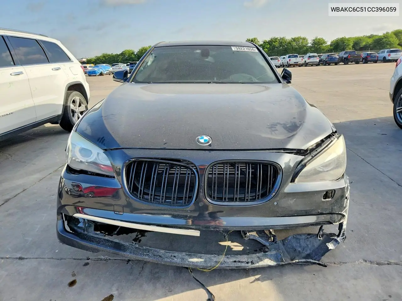 2012 BMW 750 Xi VIN: WBAKC6C51CC396059 Lot: 59221656
