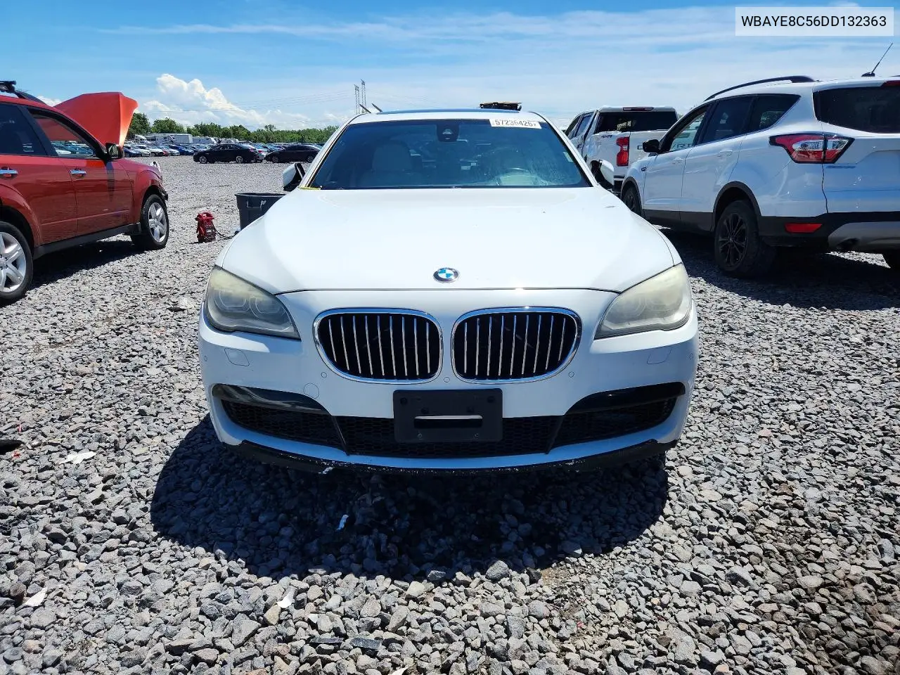 2013 BMW 750 Li VIN: WBAYE8C56DD132363 Lot: 57236426