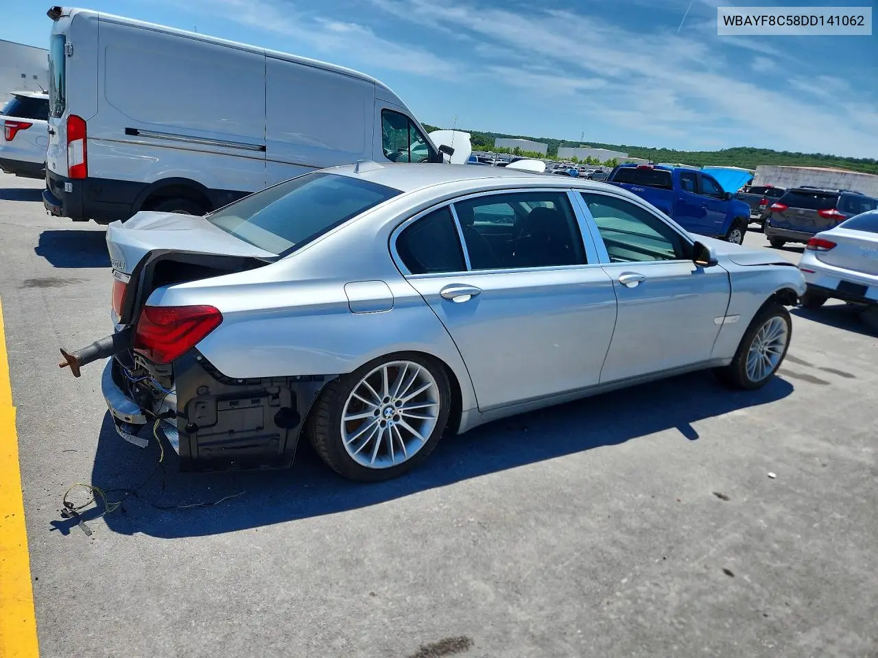 2013 BMW 750 Lxi VIN: WBAYF8C58DD141062 Lot: 57385466
