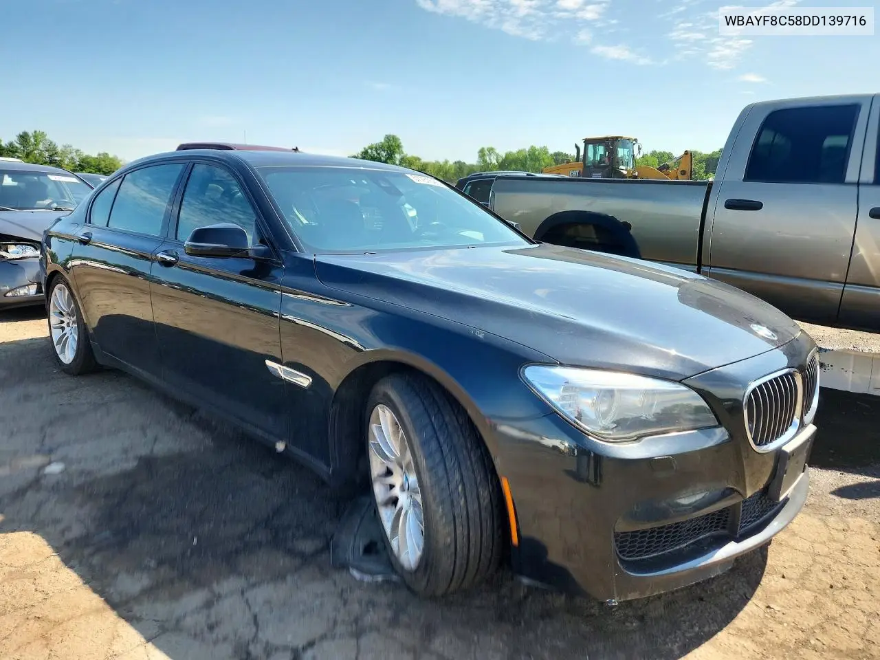 2013 BMW 750 Lxi VIN: WBAYF8C58DD139716 Lot: 57781526