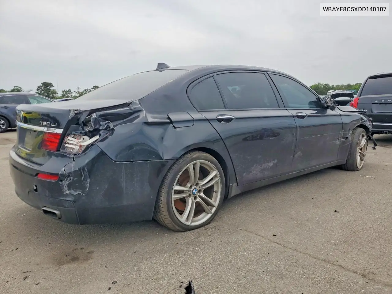 2013 BMW 750 Lxi VIN: WBAYF8C5XDD140107 Lot: 58438756