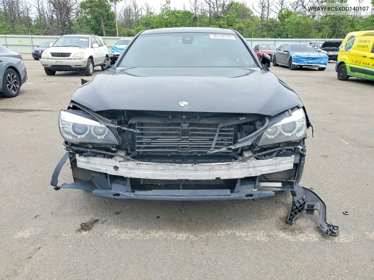 2013 BMW 750 Lxi VIN: WBAYF8C5XDD140107 Lot: 58438756