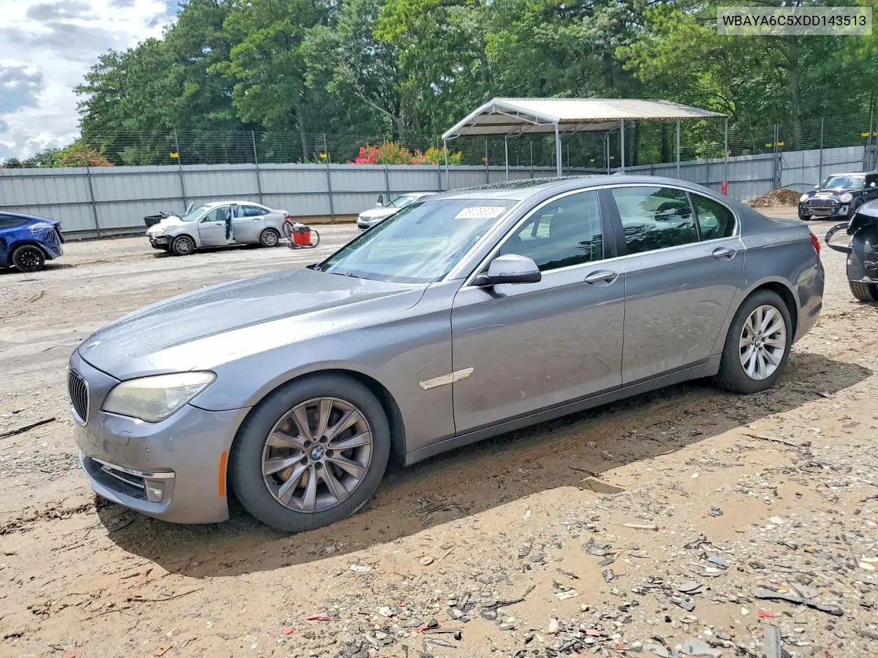 2013 BMW 740 I VIN: WBAYA6C5XDD143513 Lot: 58709626