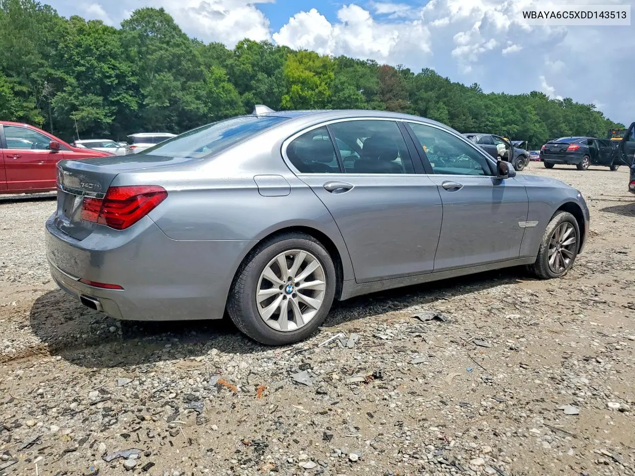 2013 BMW 740 I VIN: WBAYA6C5XDD143513 Lot: 58709626