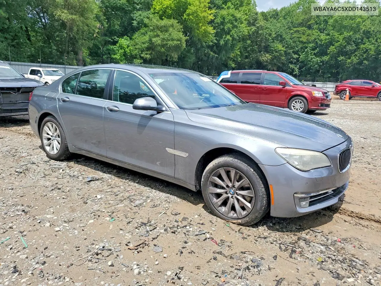 2013 BMW 740 I VIN: WBAYA6C5XDD143513 Lot: 58709626