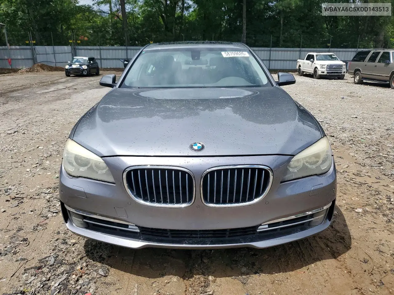 2013 BMW 740 I VIN: WBAYA6C5XDD143513 Lot: 58709626