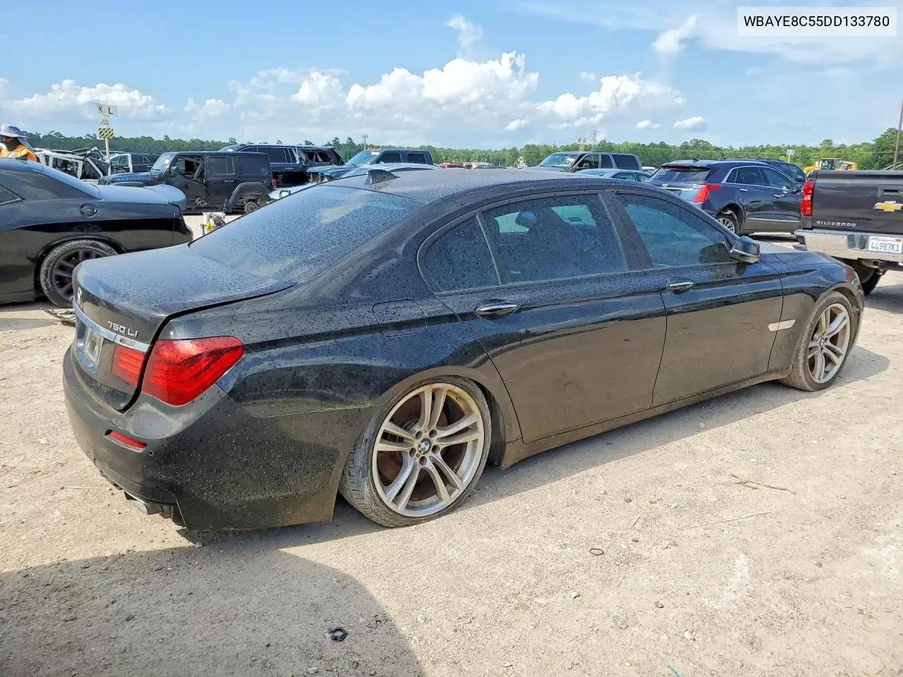 2013 BMW 750 Li VIN: WBAYE8C55DD133780 Lot: 60262306