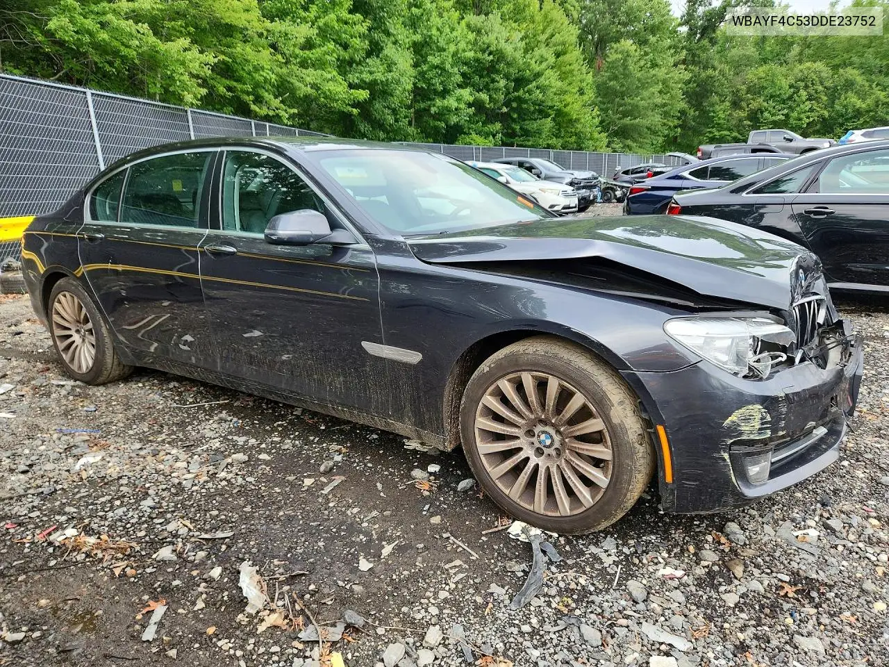 2013 BMW 740 Lxi VIN: WBAYF4C53DDE23752 Lot: 60469756
