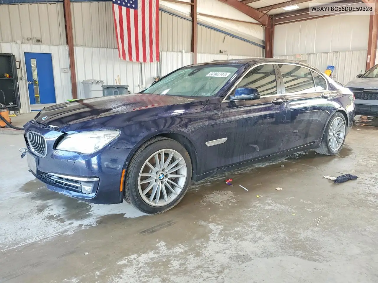 2013 BMW 750 Lxi VIN: WBAYF8C56DDE59328 Lot: 60502746