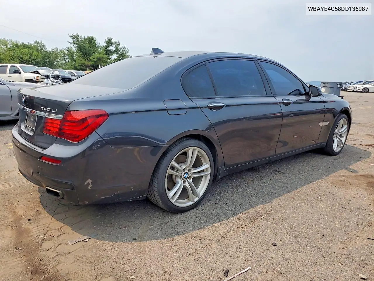 2013 BMW 740 Li VIN: WBAYE4C58DD136987 Lot: 60711236