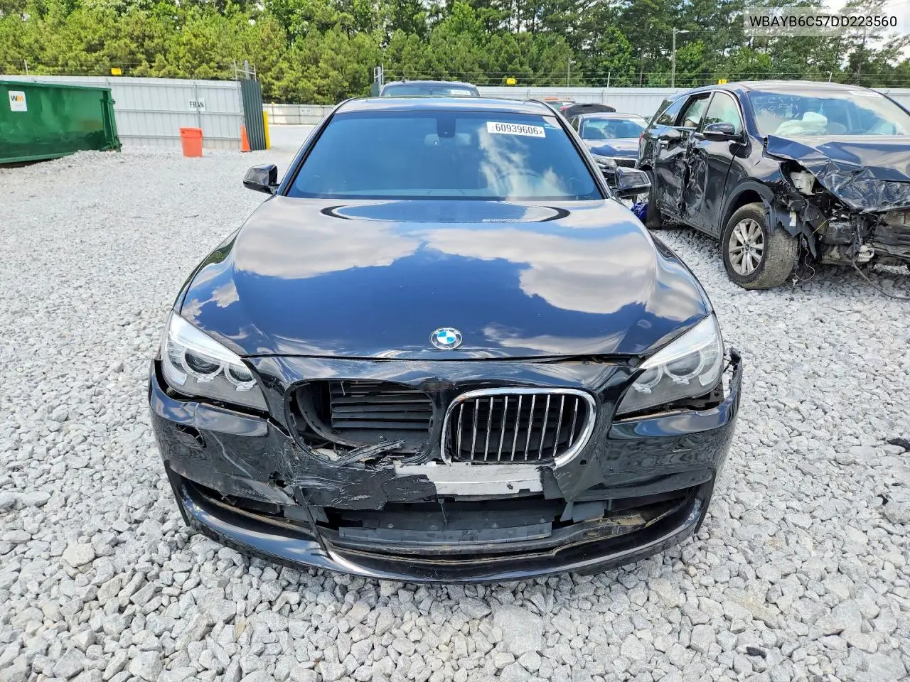 2013 BMW 750 Xi VIN: WBAYB6C57DD223560 Lot: 60939606