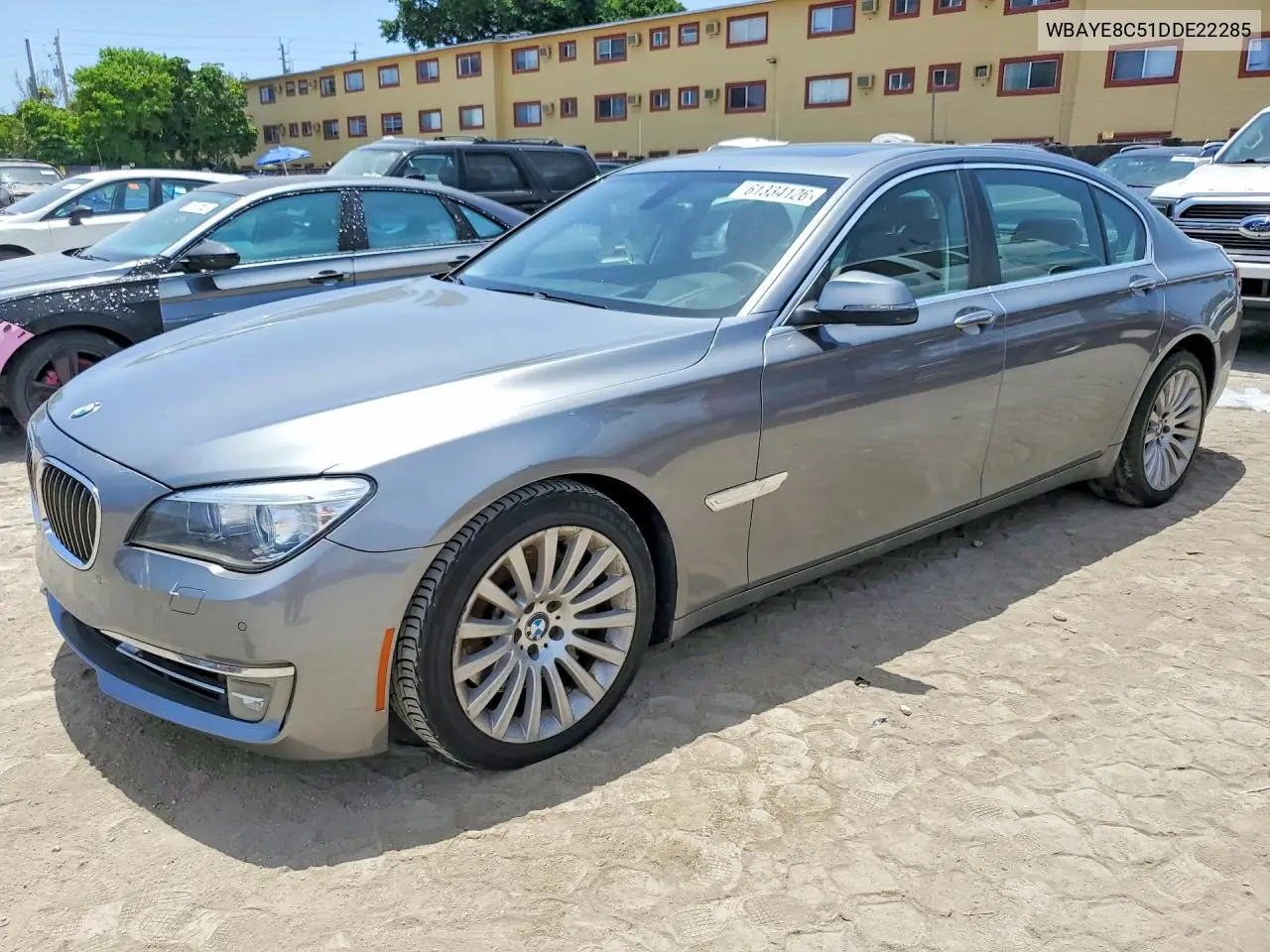 2013 BMW 750 Li VIN: WBAYE8C51DDE22285 Lot: 61334126