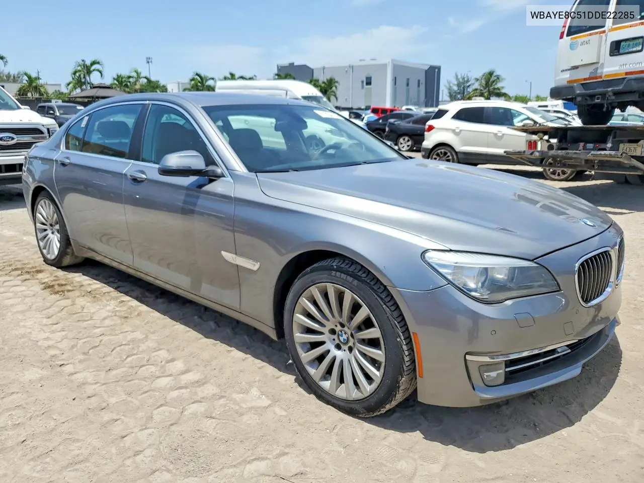 2013 BMW 750 Li VIN: WBAYE8C51DDE22285 Lot: 61334126