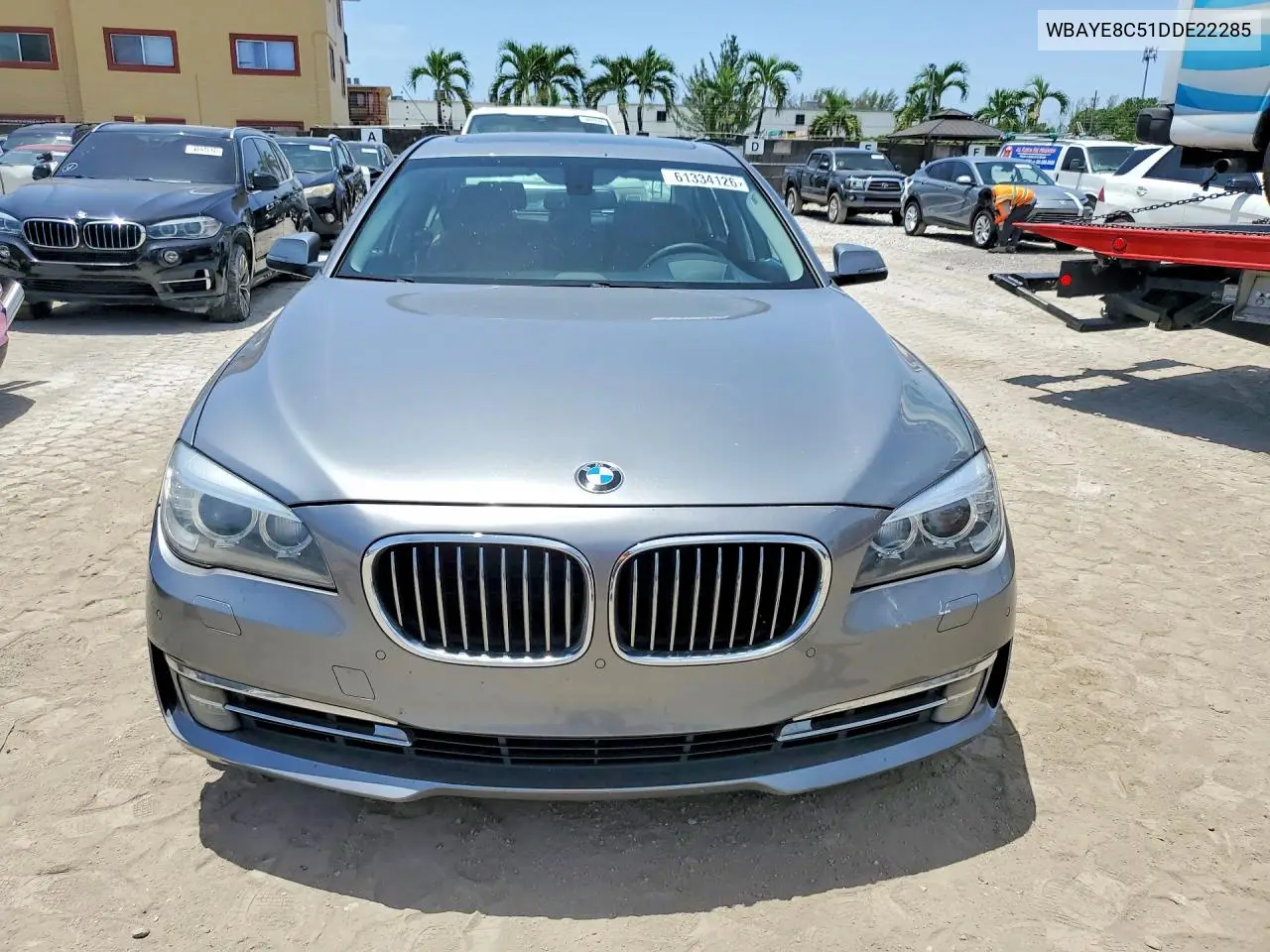 2013 BMW 750 Li VIN: WBAYE8C51DDE22285 Lot: 61334126