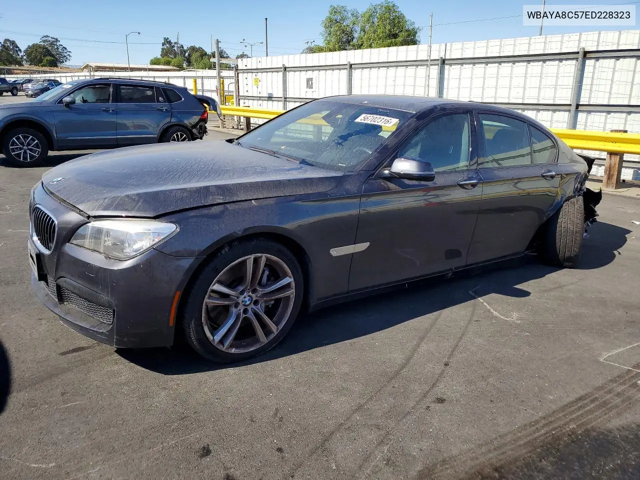 2014 BMW 750 I VIN: WBAYA8C57ED228323 Lot: 56702316