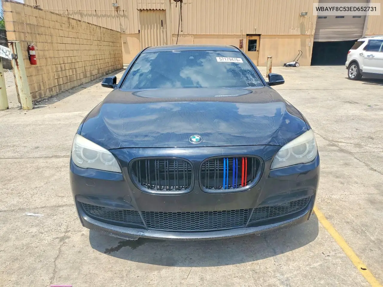 2014 BMW 750 Lxi VIN: WBAYF8C53ED652731 Lot: 57179476