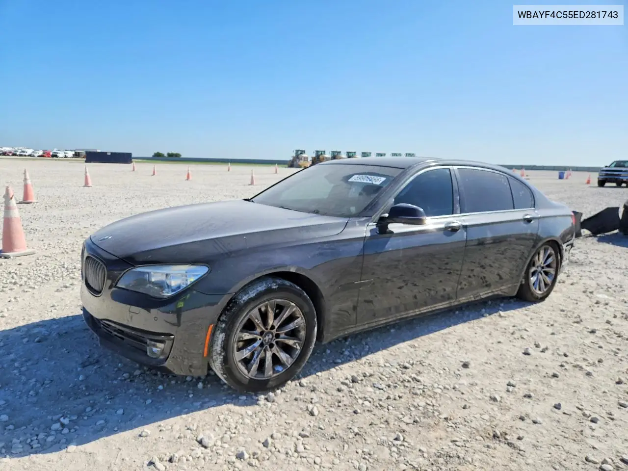 2014 BMW 740 Lxi VIN: WBAYF4C55ED281743 Lot: 59902866