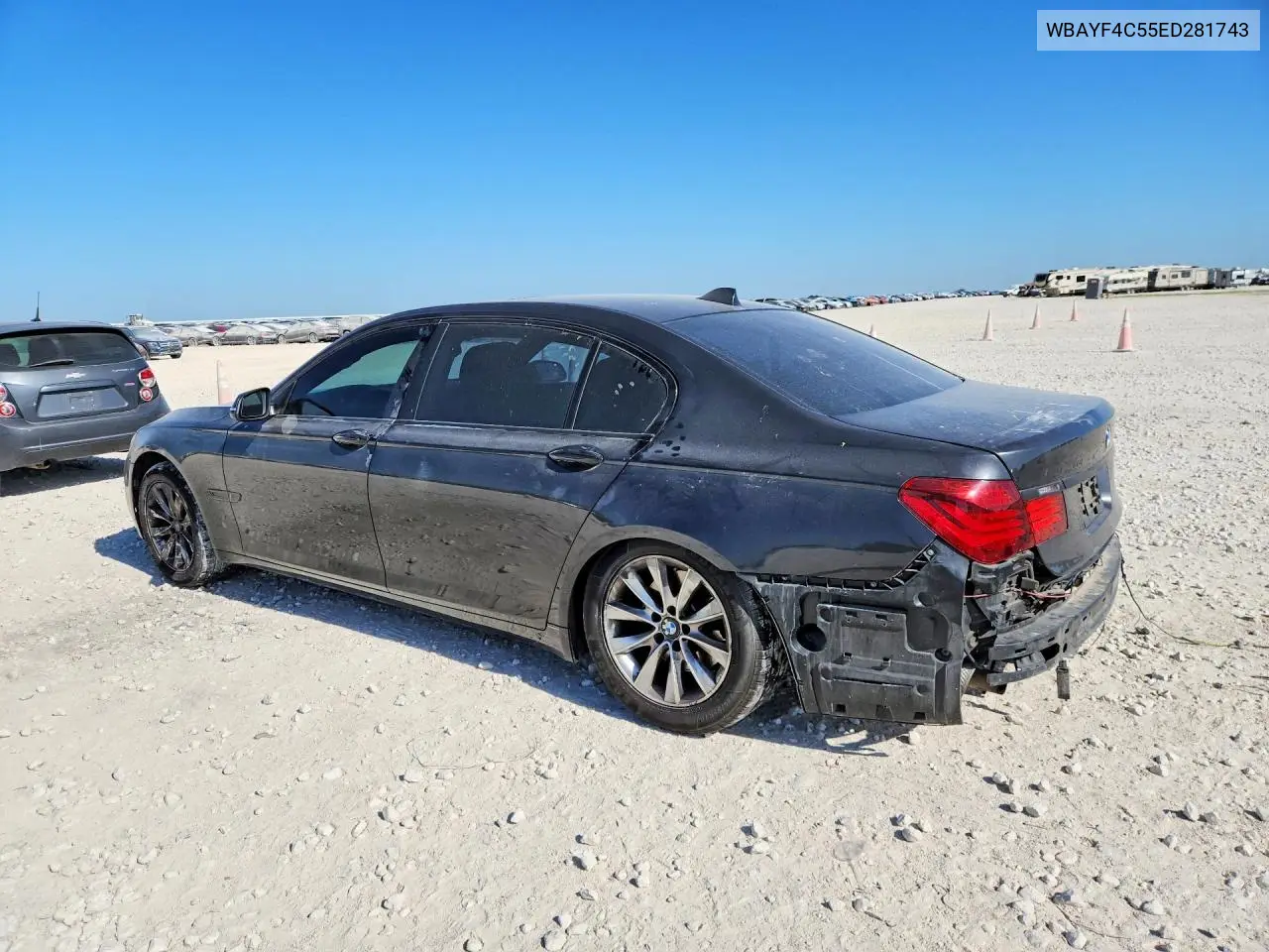 2014 BMW 740 Lxi VIN: WBAYF4C55ED281743 Lot: 59902866